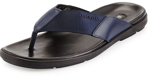 prada blue flip flops|prada slides on sale.